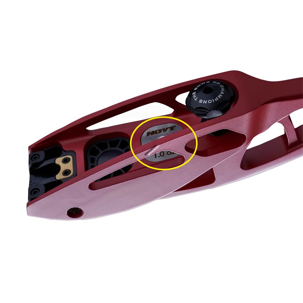Hoyt XD Perfect Balance Limb Pocket Weight