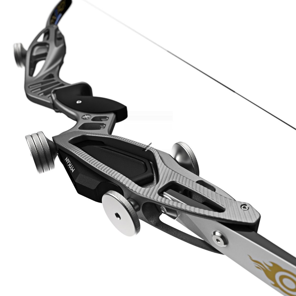 Mybo MYKAN 25" Barebow Riser - Anodised