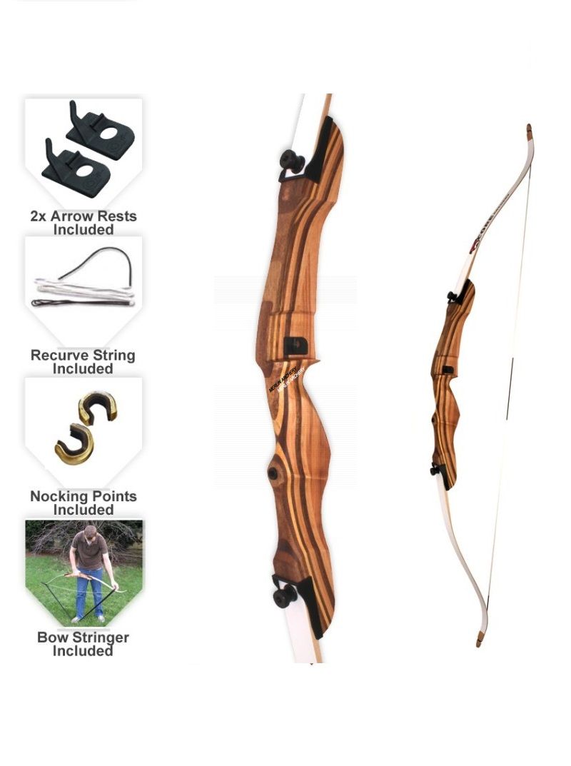 MAC Wooden Take Down Bow - 68"